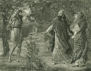 Jezebel y Ahab en el viñedo de Naboth