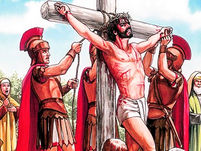 Jesucristo es crucificado