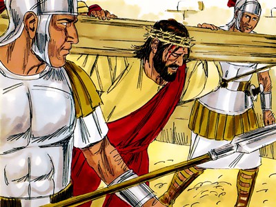 Jesus carga cruz