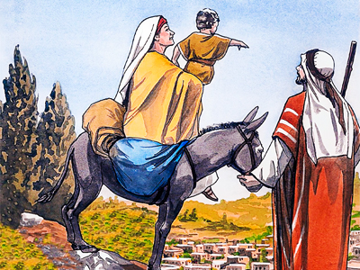 Jesús, José y María