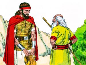 Samuel reprimende a Saul