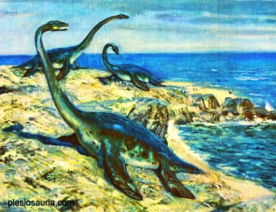Plesiosaurios playa Dinosaurio Tanin