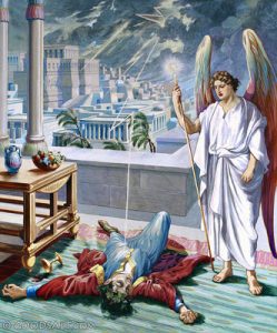 Herodes juicio angel gusanos