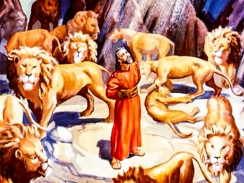 Daniel en el foso de los leones