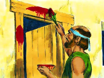 Sangre en los marcos de las puertas