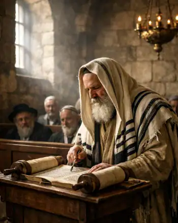 Judío leyendo Torá